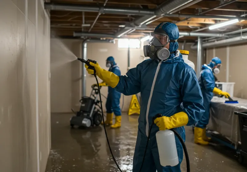 Basement Sanitization and Antimicrobial Treatment process in Warrenton, GA